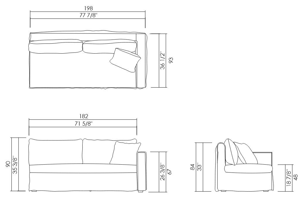 MODULO DIR/ESQ 198 CM PARKA