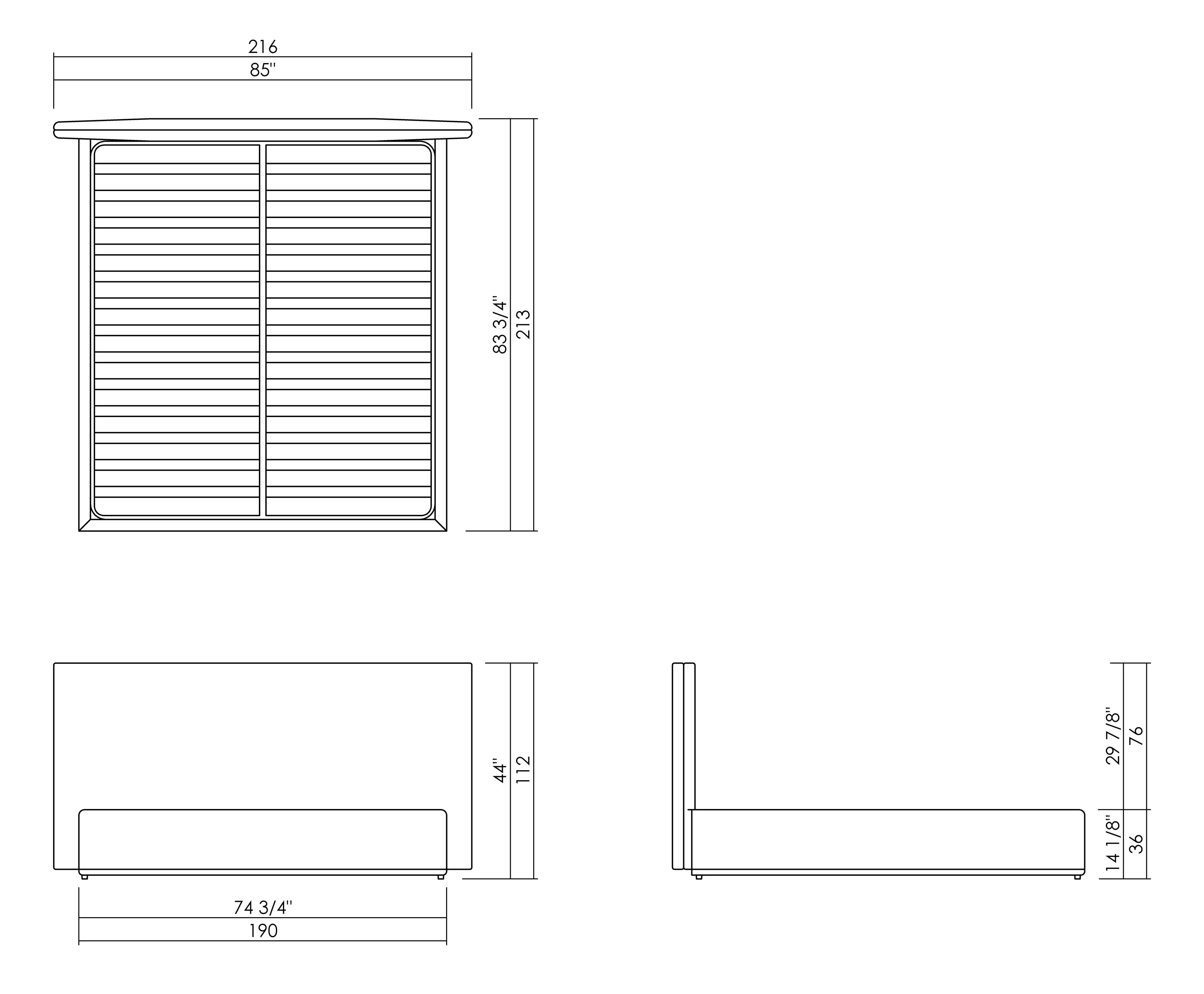 CAMA SERENA - COLCHÃO 178X198 CM