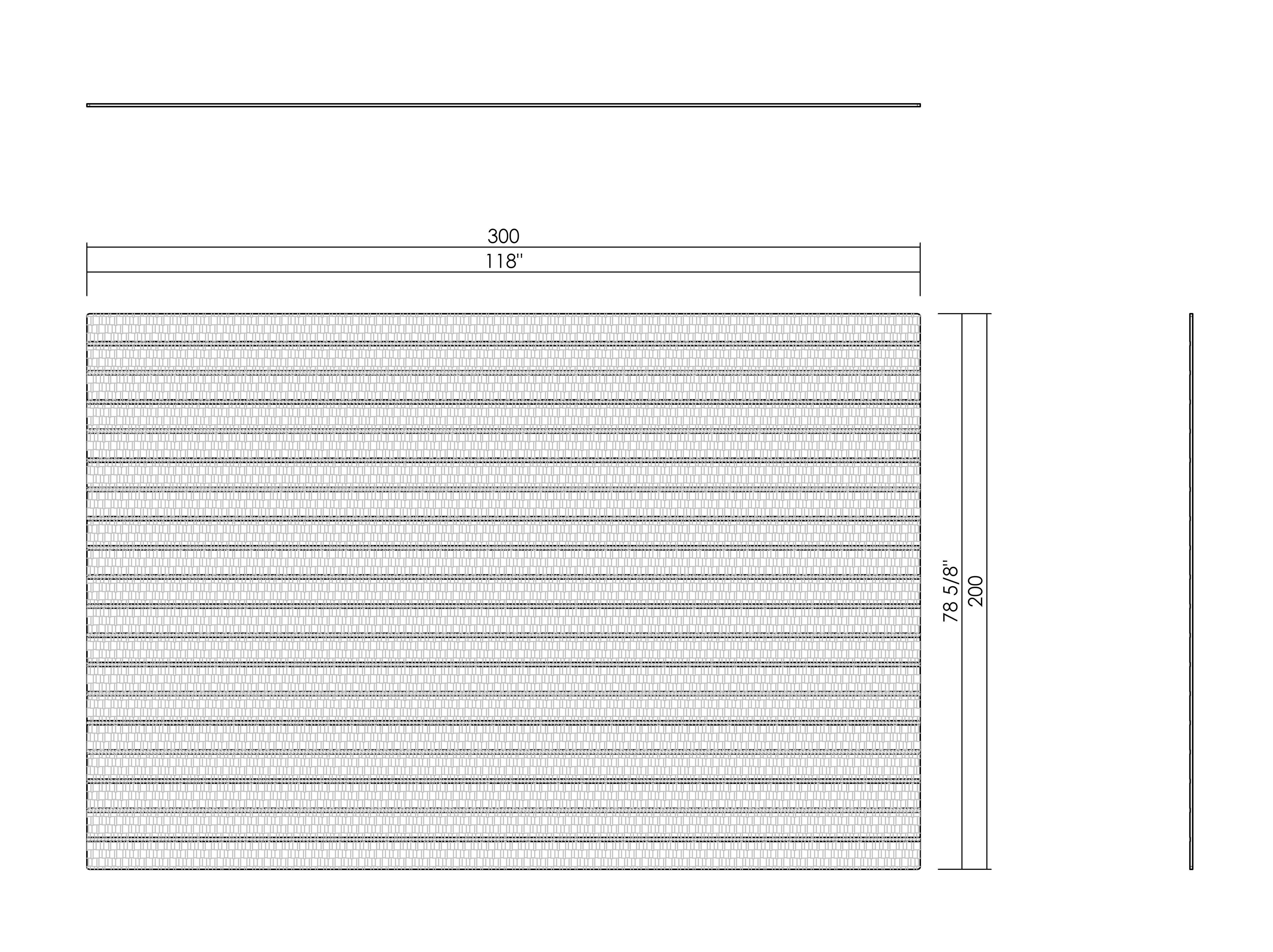 TAPETE 300 X 200 CM STRIATO