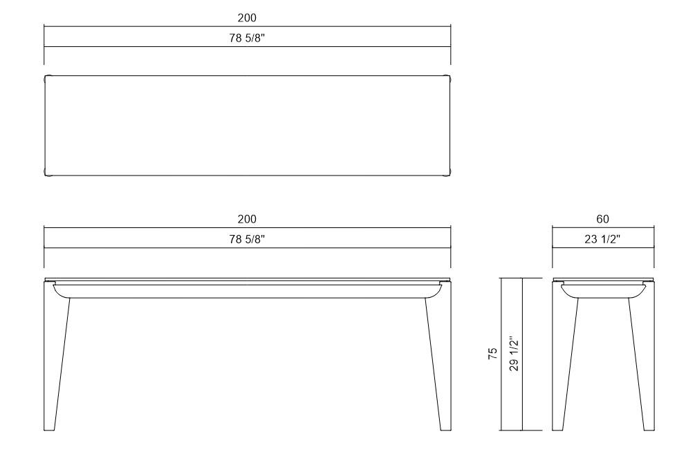 APARADOR 200 CM MENAGGIO
