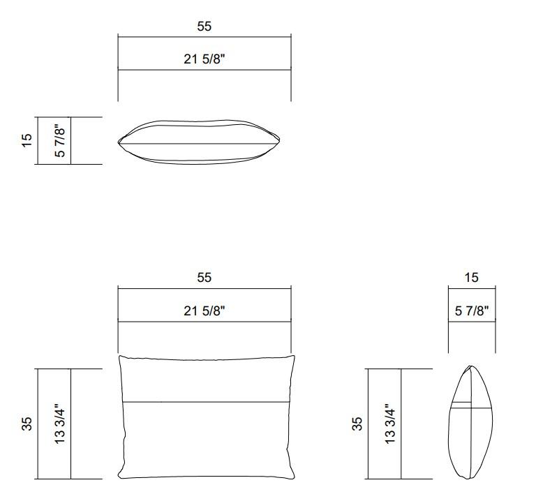 ALMOFADA 55 X 35 CM ARGOS