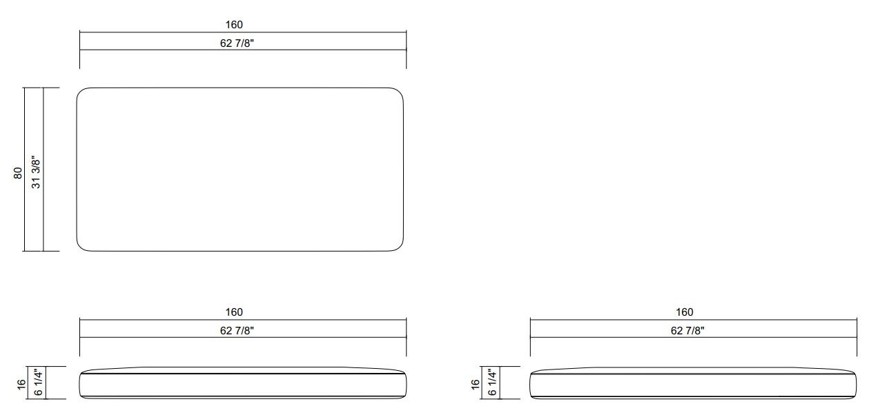 ALMOFADA 158X78 CM OÁSIS
