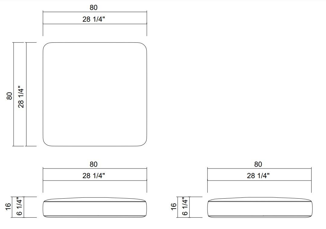 ALMOFADA 80X80 CM OÁSIS
